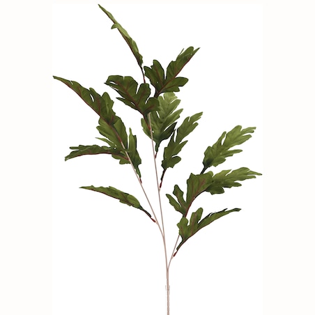 Roślina Sztuczna Gałązka Liści Cieniowanych 95 Cm Zielona Jak Żywa Ozdoba
