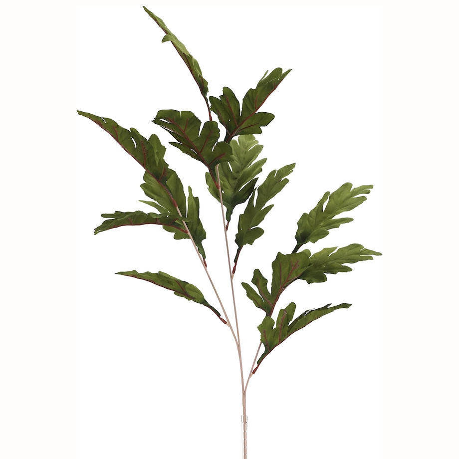 Roślina Sztuczna Gałązka Liści Cieniowanych 95 Cm Zielona Jak Żywa Ozdoba