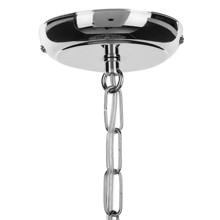 Żyrandol z akrylowymi kryształkami srebrny ENTWASH