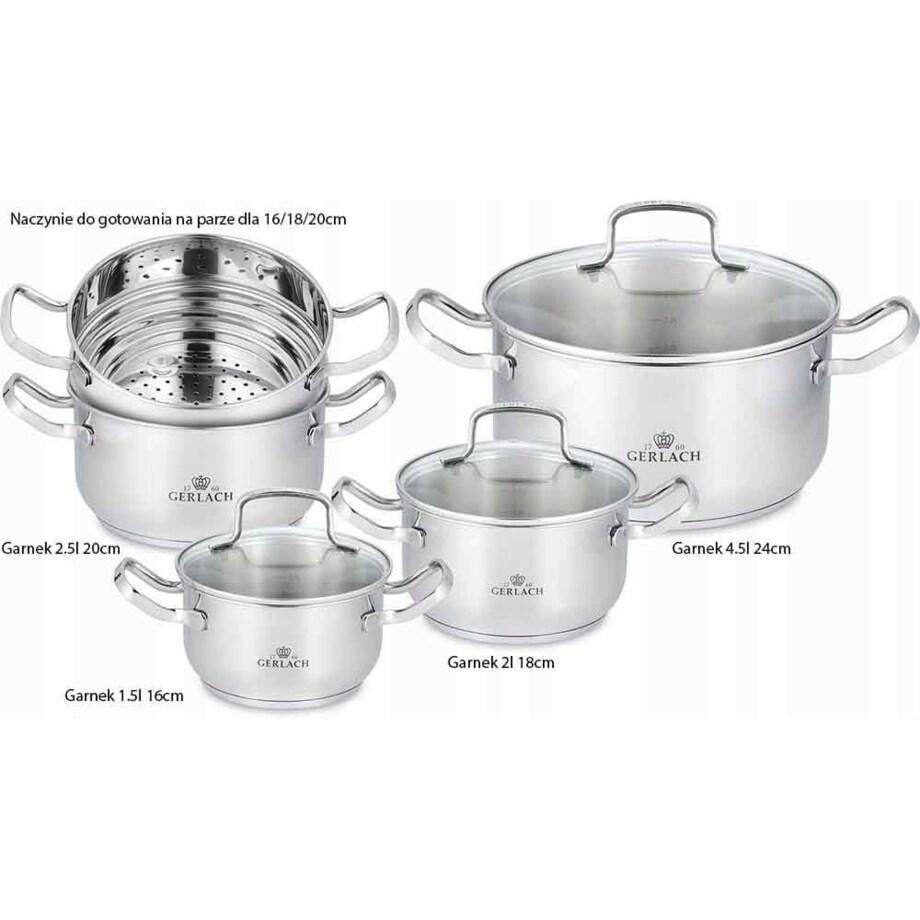 Garnek tradycyjny Gerlach Simple 2L 18cm