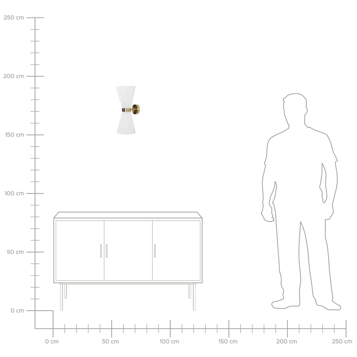 Zestaw 2 lamp ściennych TELANG Bawełna Biały