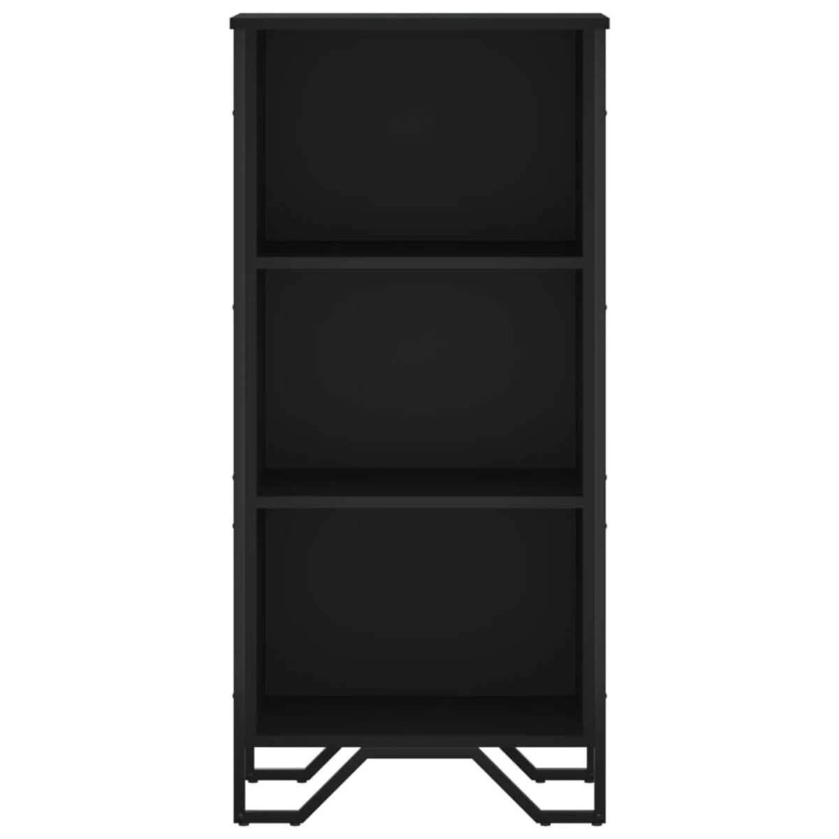 vidaXL Regał, czarny, 50x31x106 cm, materiał drewnopochodny