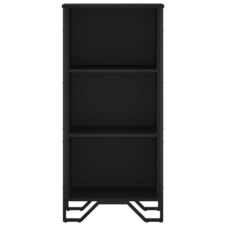 vidaXL Regał, czarny, 50x31x106 cm, materiał drewnopochodny