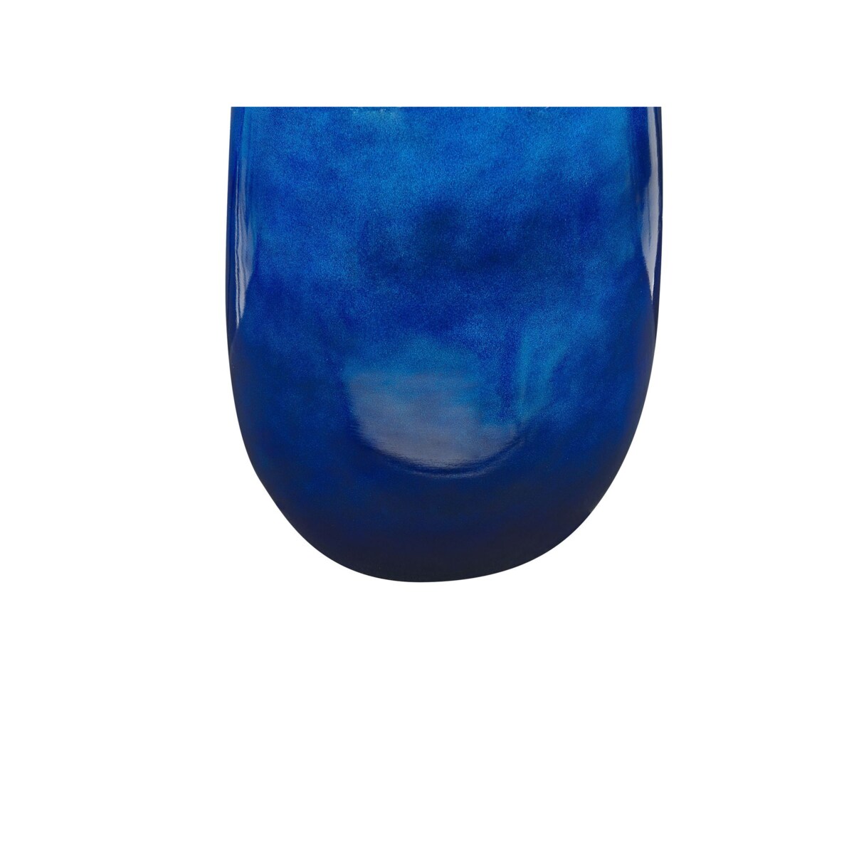 Wazon na kwiaty z terakoty 45 cm niebieski VITORIA