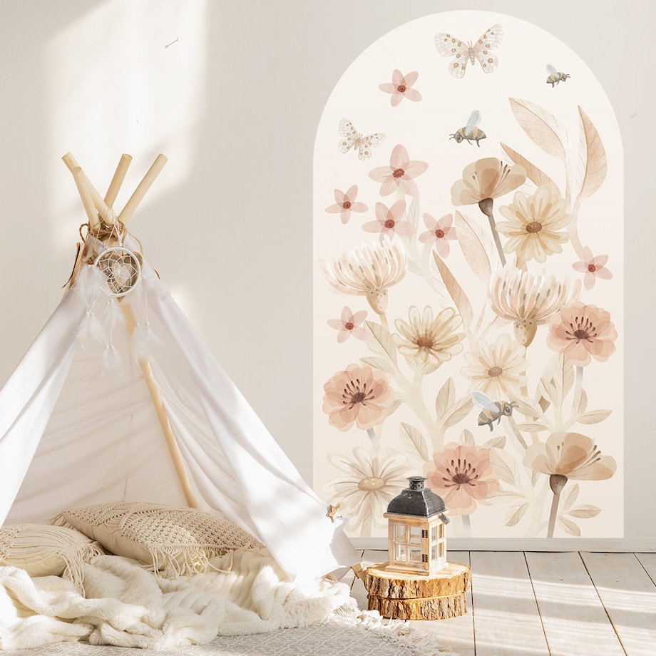 Naklejka na ścianę łuk Łąka XL