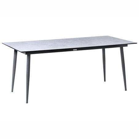 Stół ogrodowy TOLENTINO 180 cm 90 cm Imitacja kamienia Jasnoszary