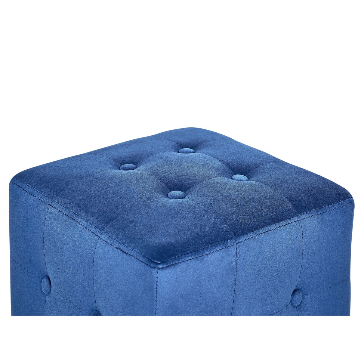 Puf welurowy 36 x 36 x 39 cm niebieski WISCONSIN
