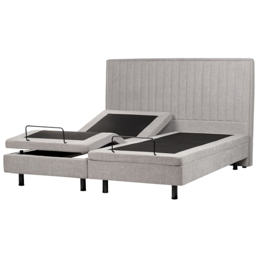 Łóżko regulowane DUKE II 180 x 200 cm Jasnoszary