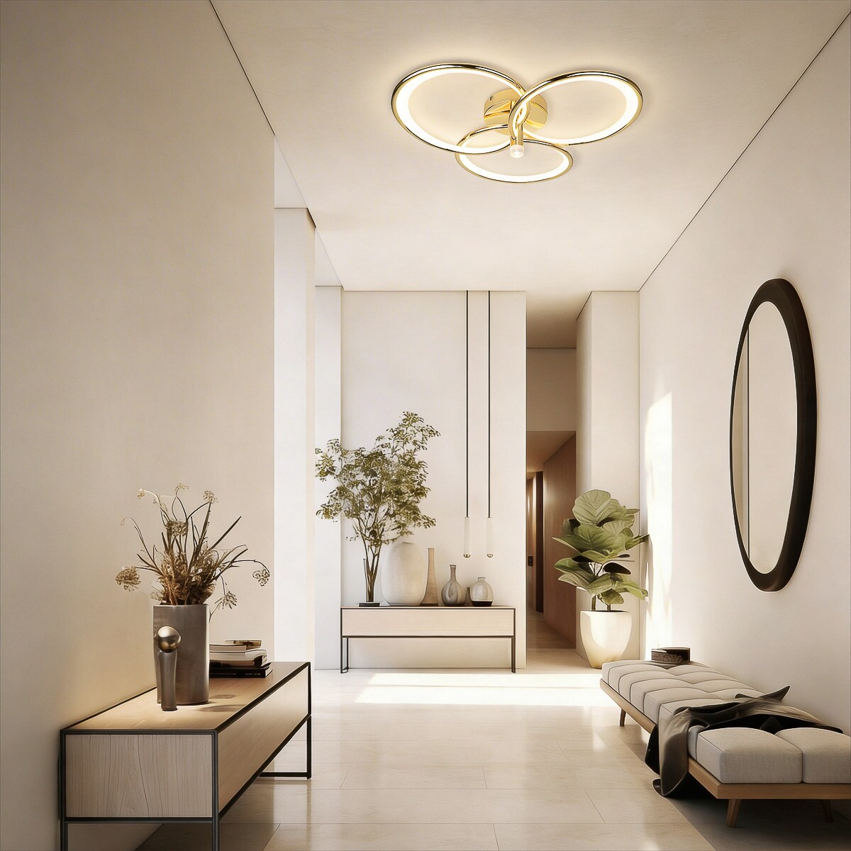 Plafon Light Prestige Azina złoty LED CCT 3000K/4000K/6000K (regulowana) 1 szt.