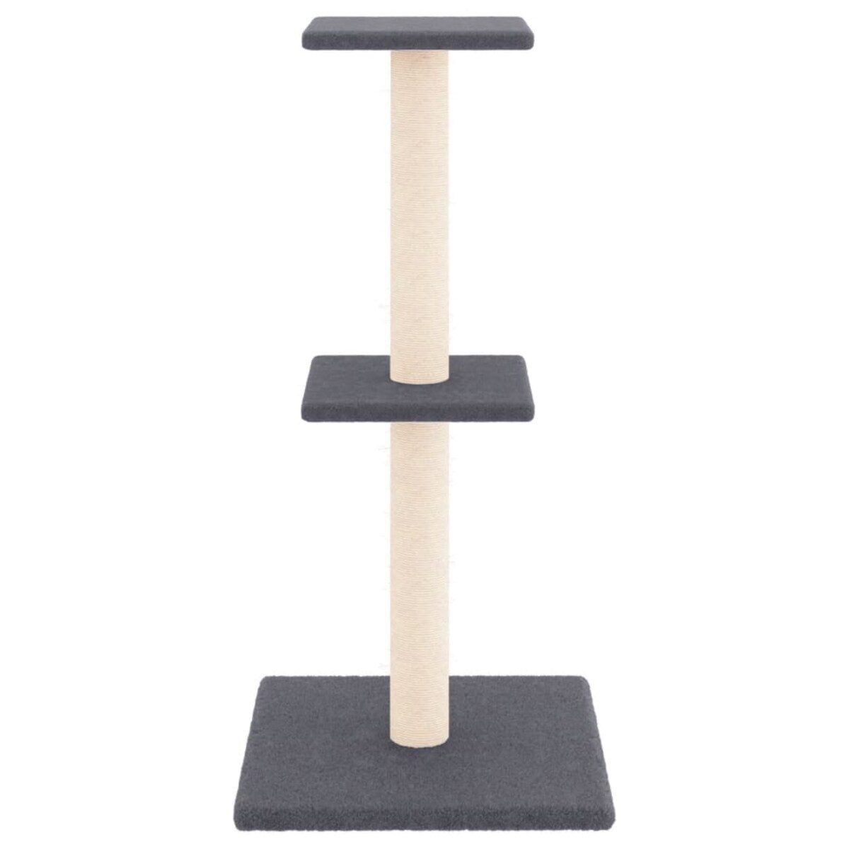 vidaXL Drapak dla kota z sizalowymi słupkami, ciemnoszary, 73 cm