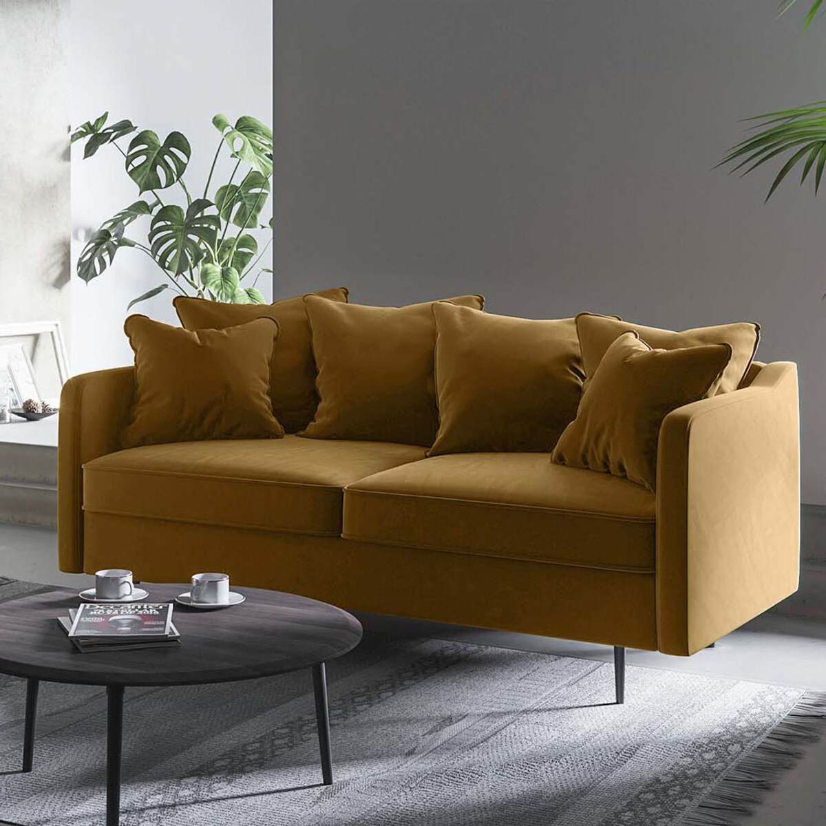 Esme Sofa 2-osobowa - miodowa