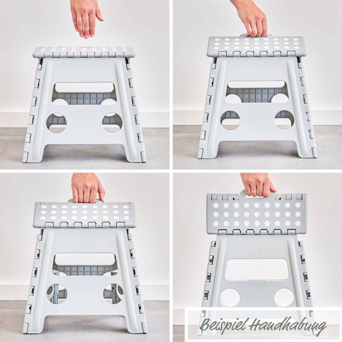 stołek antypoślizgowy składany, 37 x 30 x 32 cm, ZELLER