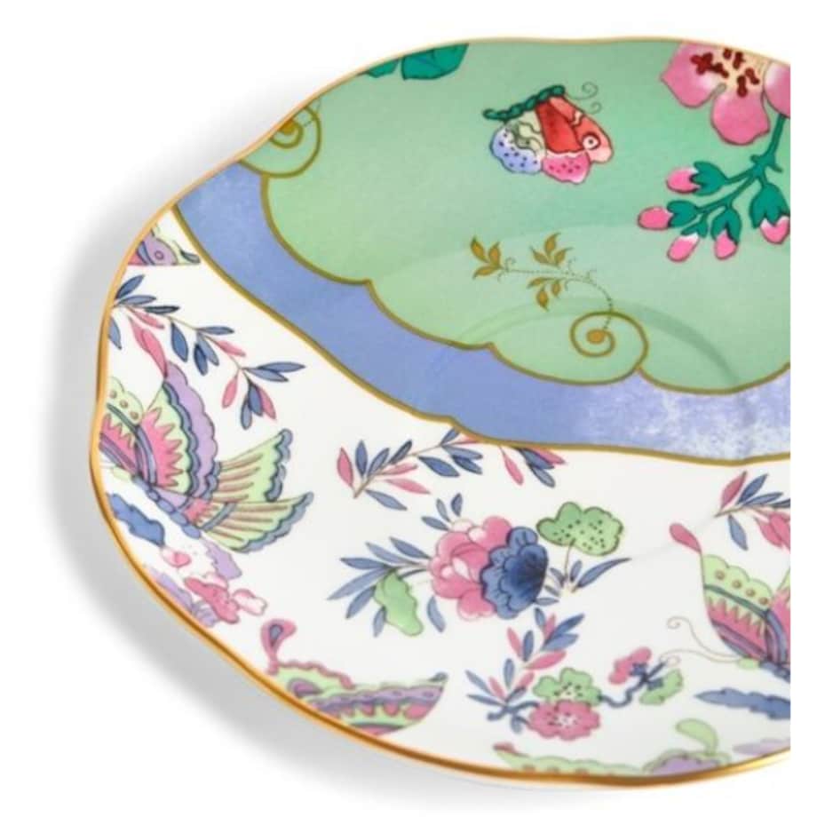 Filiżanka do herbaty ze spodkiem Green Butterfly Bloom Wedgwood