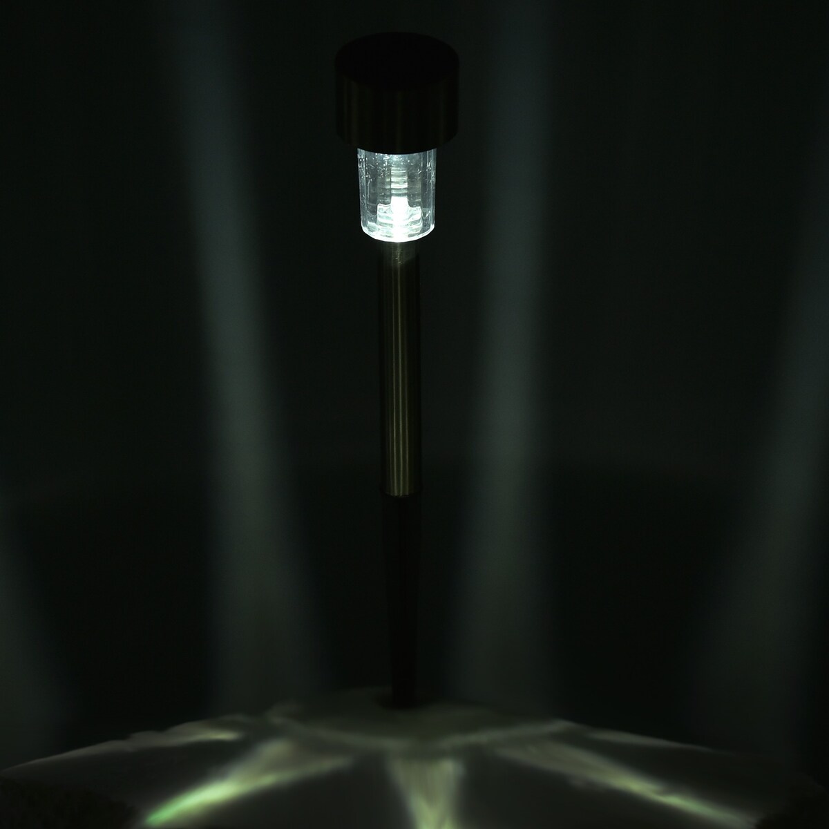 Lampa Solarna Ogrodowa  Słupek Do Wbicia W Ziemię Zewnętrzna Latarnia