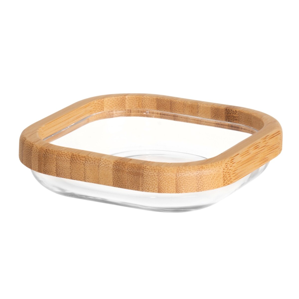 Mydelniczka LINA, szkło i bambus