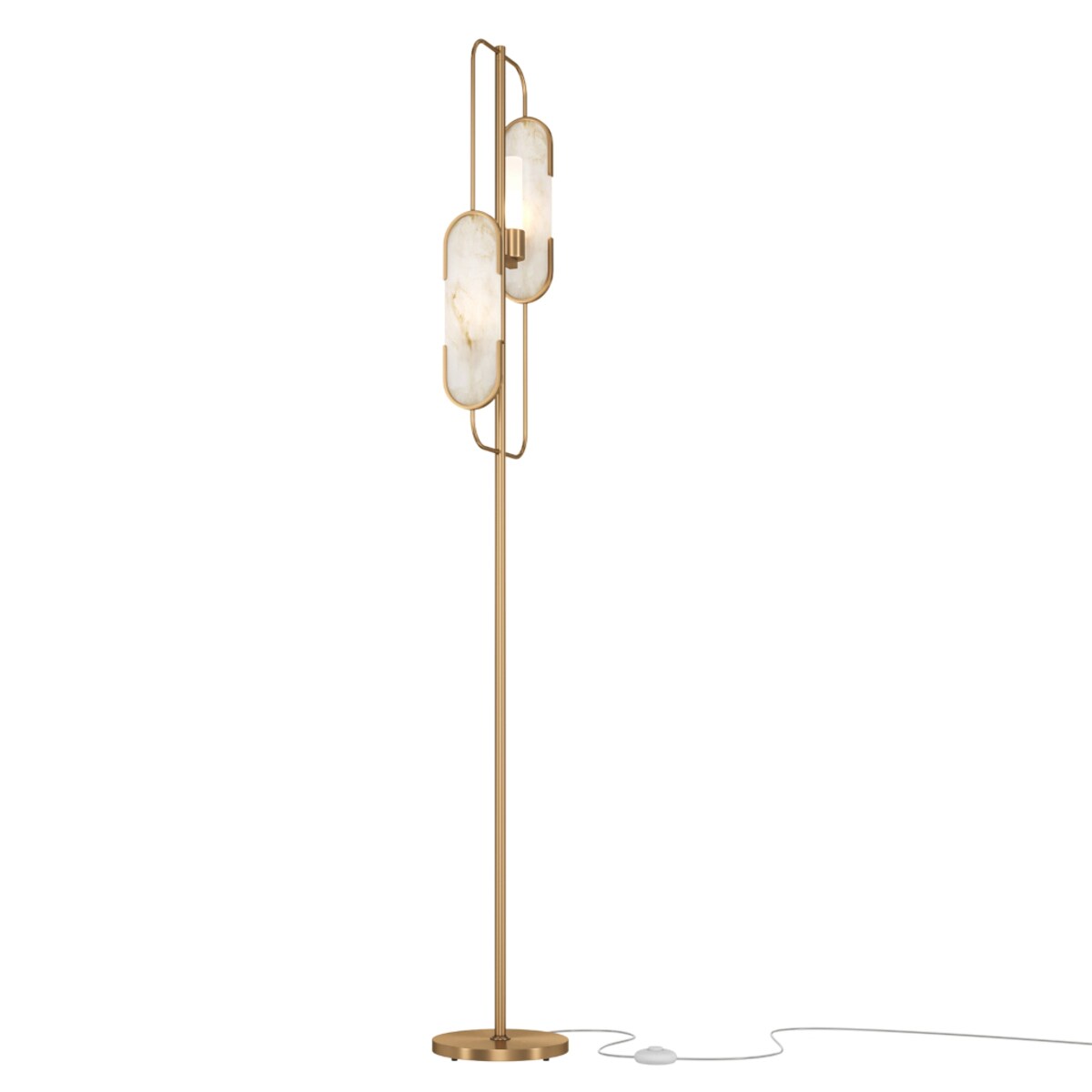 Lampa podłogowa do salonu Marmo MOD099FL-02G złota