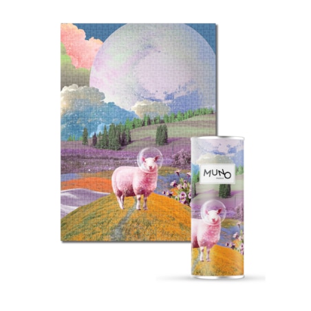 Muno Puzzle "Space Sheep" by Agnieszka Osiecka Puzzle 1000 el. w ozdobnej tubie