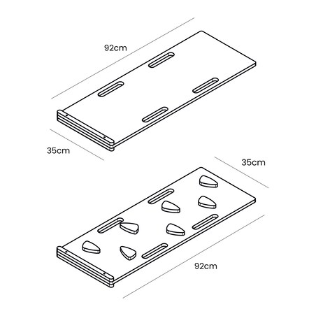 Small Dream Rocker Białe Drewno & Zjeżdżalnia & Drabinka