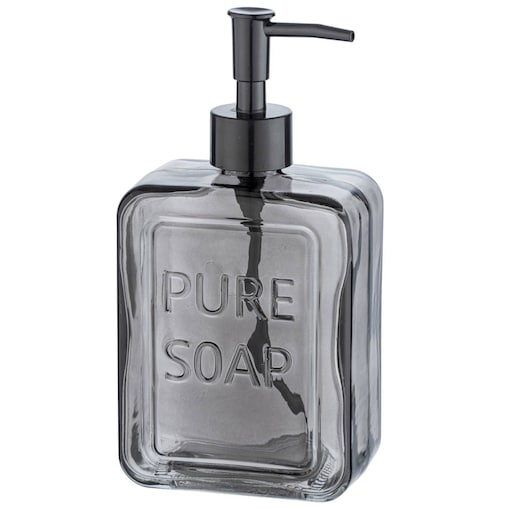 Dozownik do mydła w płynie PURE, szklany, 550 ml, WENKO, kolor przezroczysty