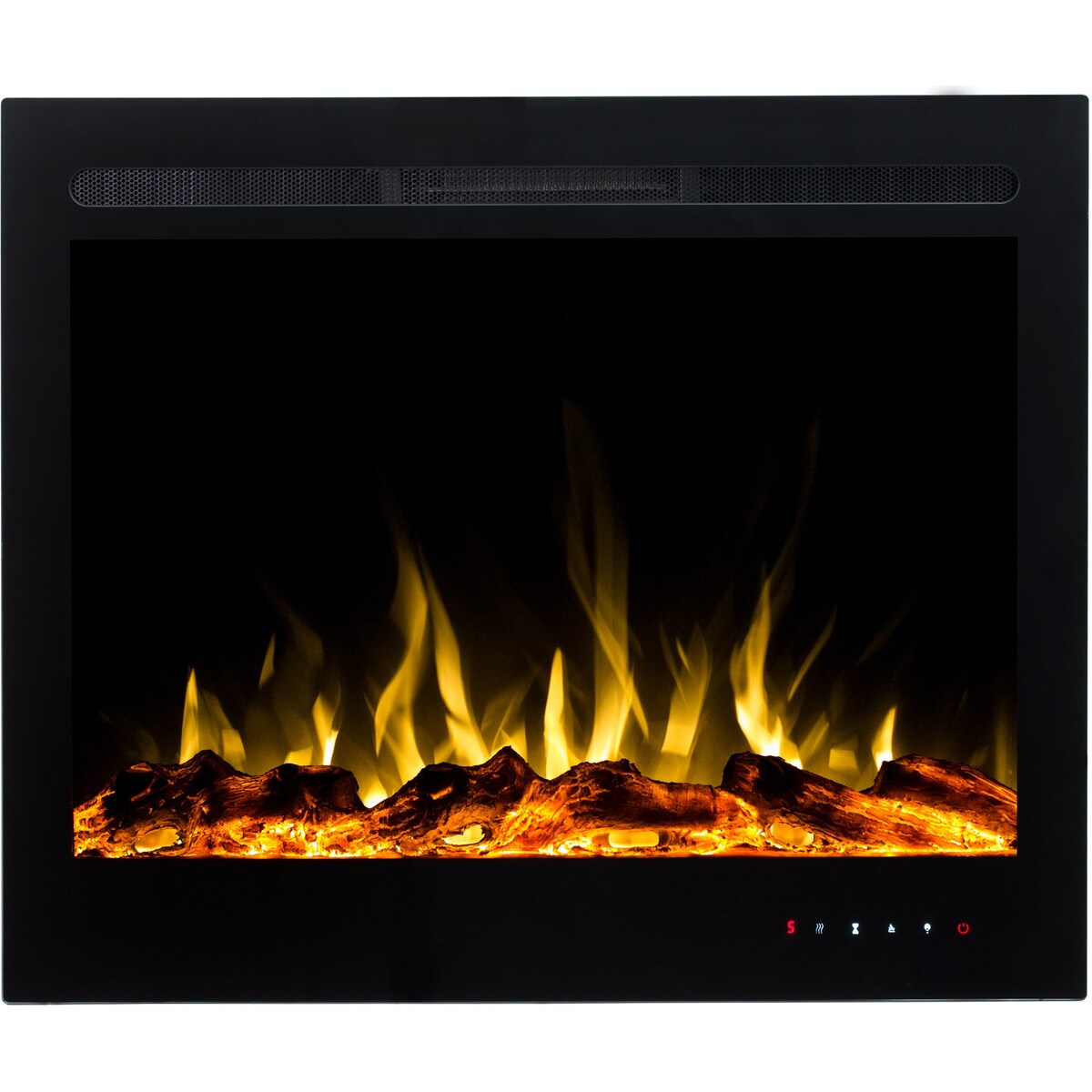 Kominek elektryczny AFLAMO Majestic 39 - ścienny i do zabudowy - 77x63x14 cm - kominek LED z funkcją grzania 750/1500 W