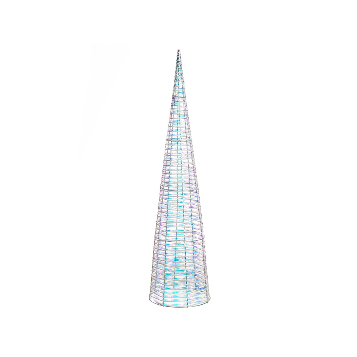 Zestaw 3 dekoracji świątecznych LED SONDER Choinka 40/60/80 cm Biały