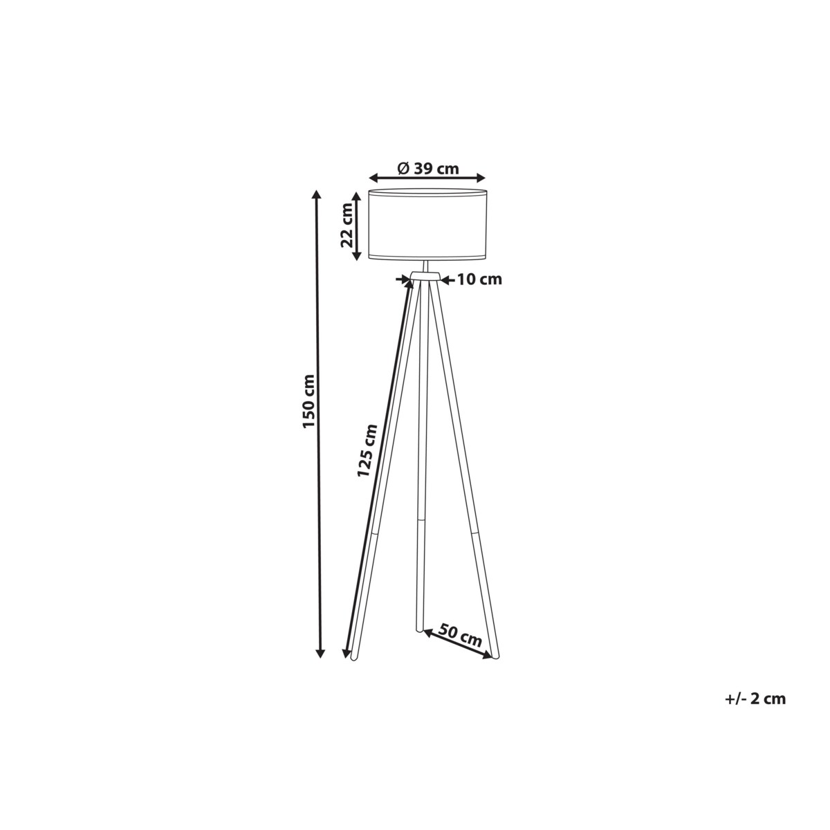 Lampa podłogowa rattanowa naturalna PENTON
