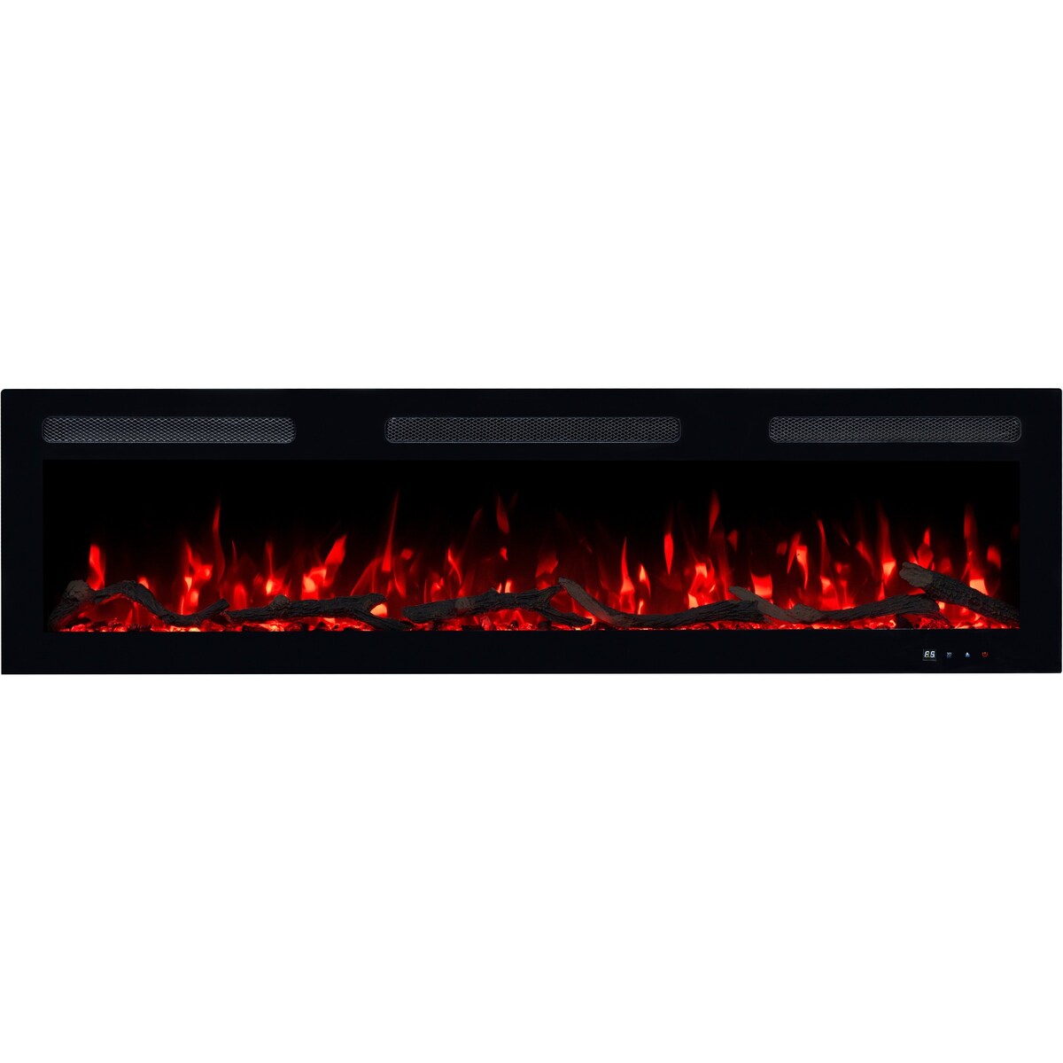 Kominek elektryczny Emotion Flame Monarch 127 - ścienny i do zabudowy - 127x13x35 cm - kominek LED z funkcją grzania 900/1800 W