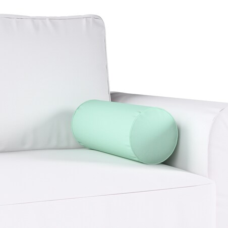 Poduszka wałek prosty, turkusowo - miętowy, Ø16 x 40 cm, Loneta