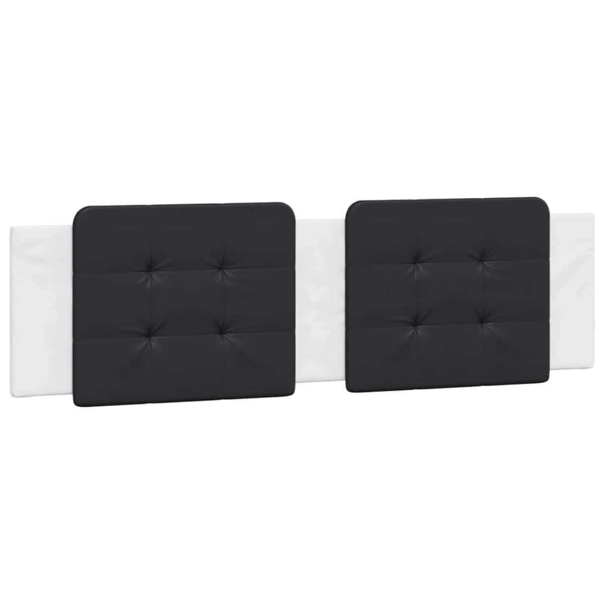 vidaXL Poduszka na wezgłowie, Zadar, czarno-biała, 180 cm, sztuczna skóra