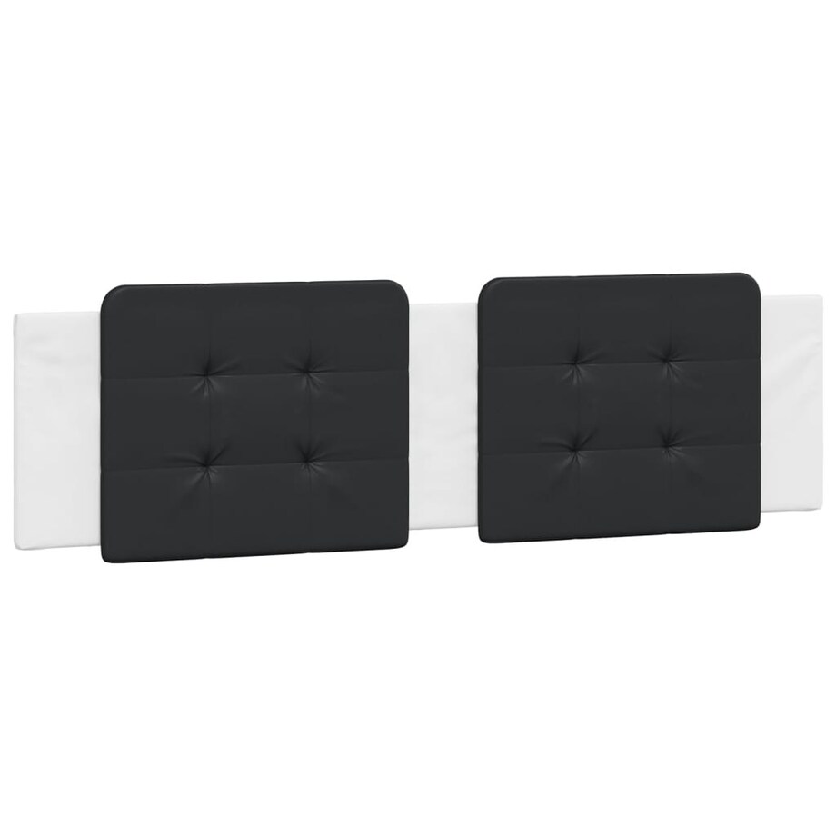 vidaXL Poduszka na wezgłowie, Zadar, czarno-biała, 180 cm, sztuczna skóra