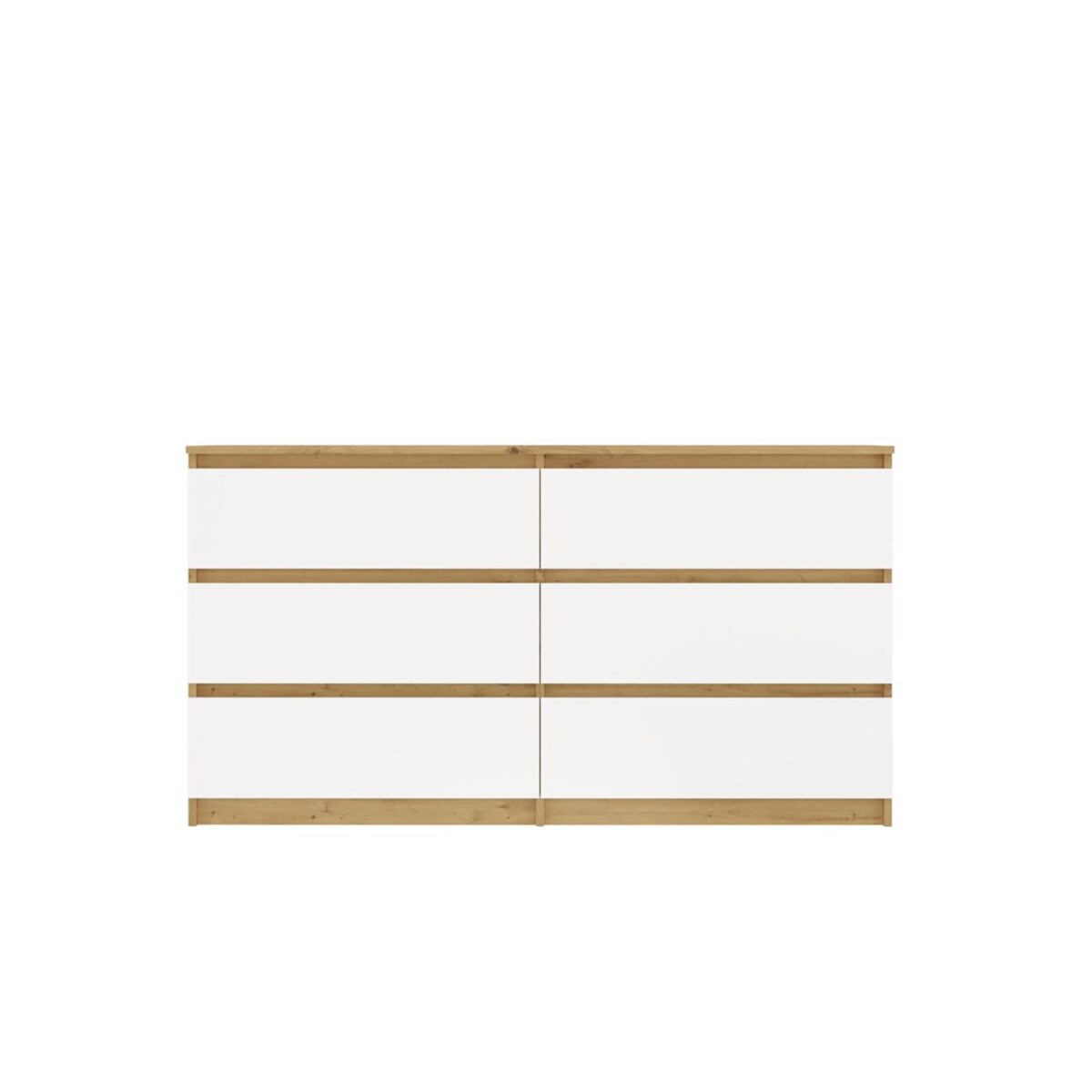 Komoda Malwa M6 140 Dąb Artisan Biały