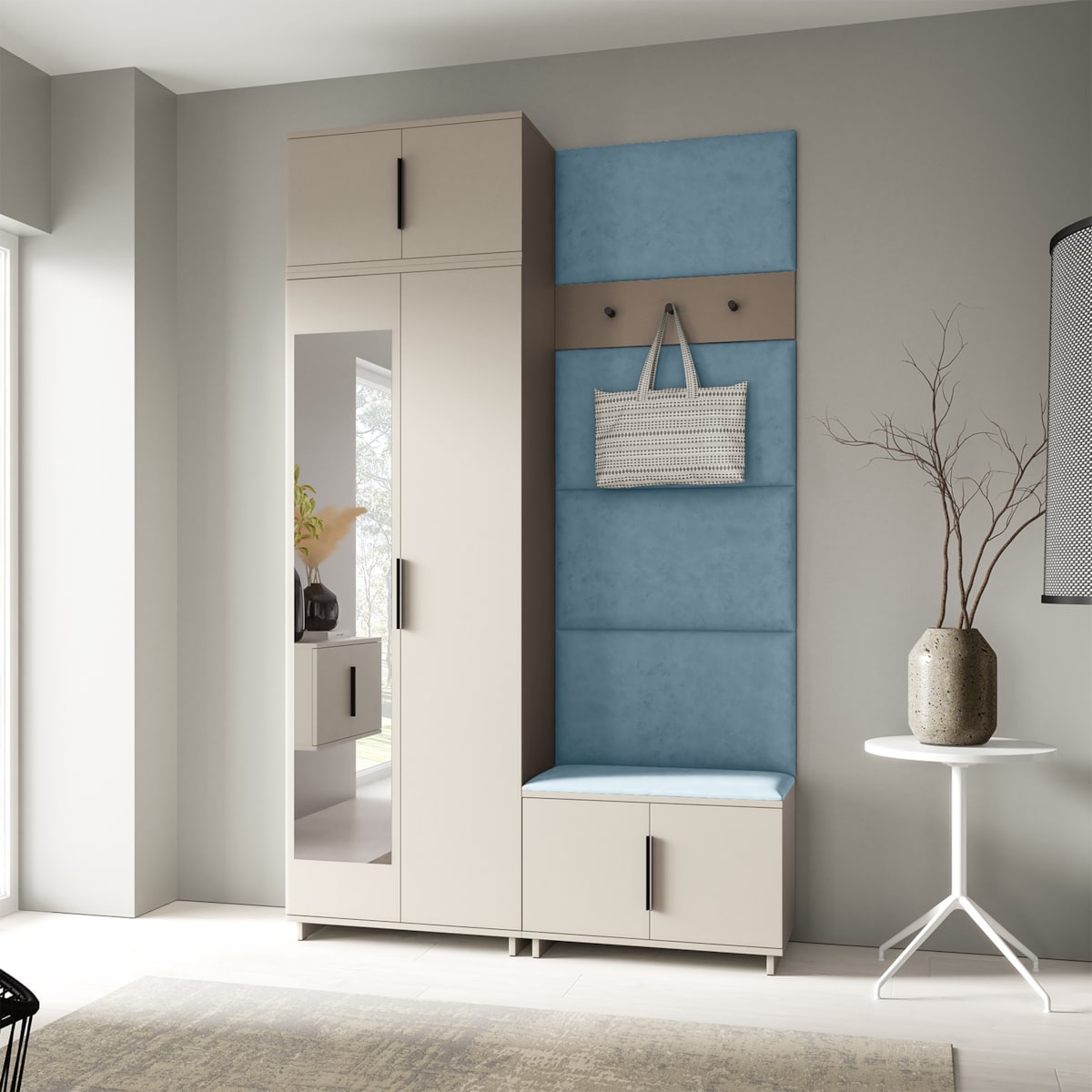 Przedpokój Napoli wersja 4 Trinity 22 w kolorze beżowym Cashmere