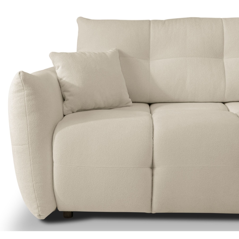 Narożnik z funkcją spania do salonu BOSE, prawostronny, ecru