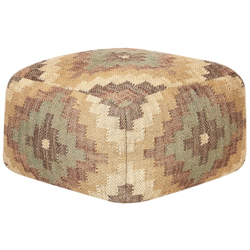 Puf z juty 50 x 5 cm wielokolorowy MAGURI