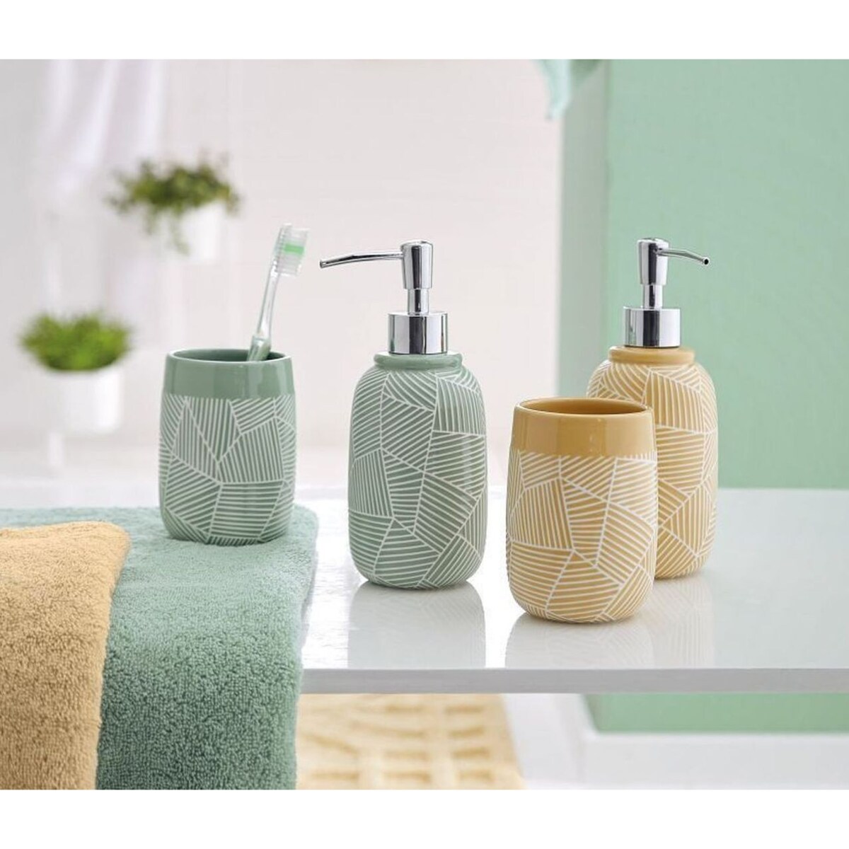 Kleine Wolke Serena Kubek łazienkowy żółty