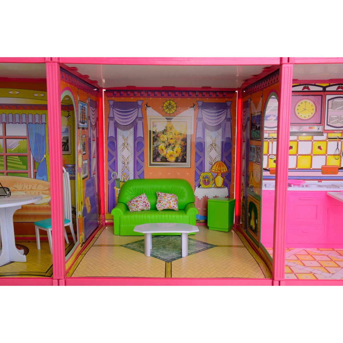 Wielki domek dla lalek Willa 94 cm +akcesoria FUNFIT
