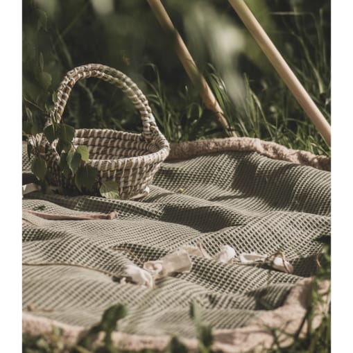 Waffle – Koc piknikowy XXL – mata piknikowa 180×160 cm
