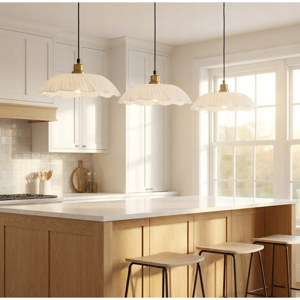 LAMPA SUFITOWA WISZĄCA NAD STÓŁ WYSPE 30cm BIAŁA LOFT DO SALONU KUCHNI