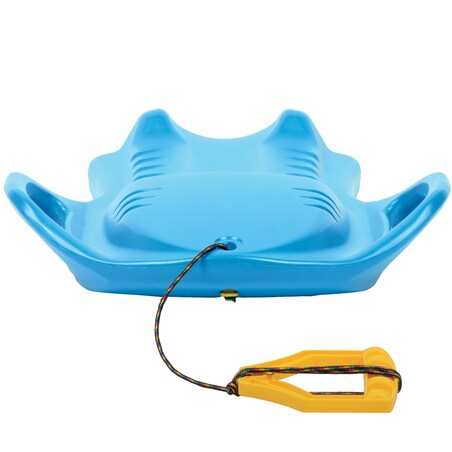 Sanki Na Śnieg Ślizg Jabłuszko Jabłko Ślizgacz Z Linką Uchwytami Dla Dzieci 58 Cm