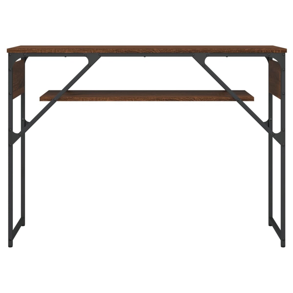 vidaXL Stolik konsolowy, brązowy dąb, 105x30x75 cm