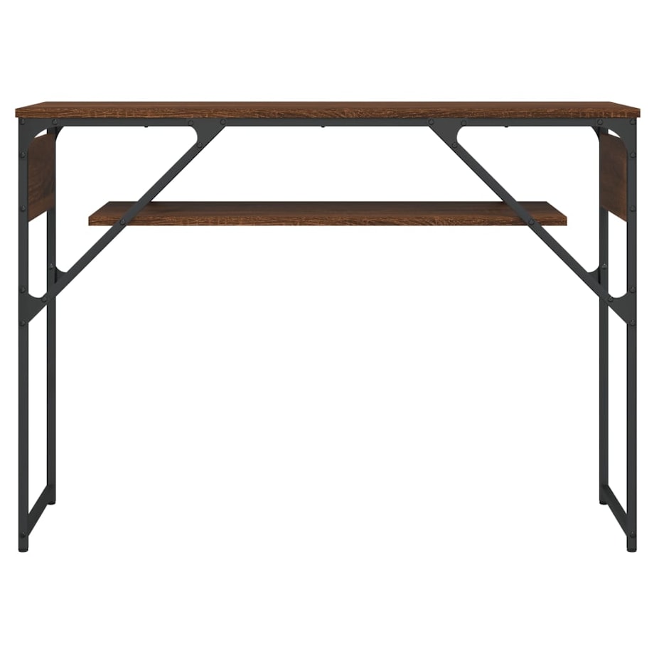 vidaXL Stolik konsolowy, brązowy dąb, 105x30x75 cm