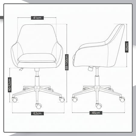 Krzesło biurowe fotel obrotowy welurowy szary do biurka toaletki