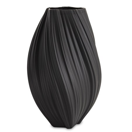 Wazon porcelanowy 34x18x18 cm MARIKO czarny