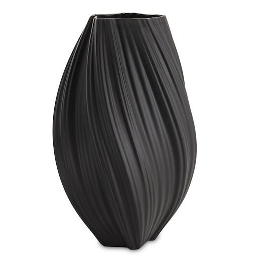 Wazon porcelanowy 34x18x18 cm MARIKO czarny