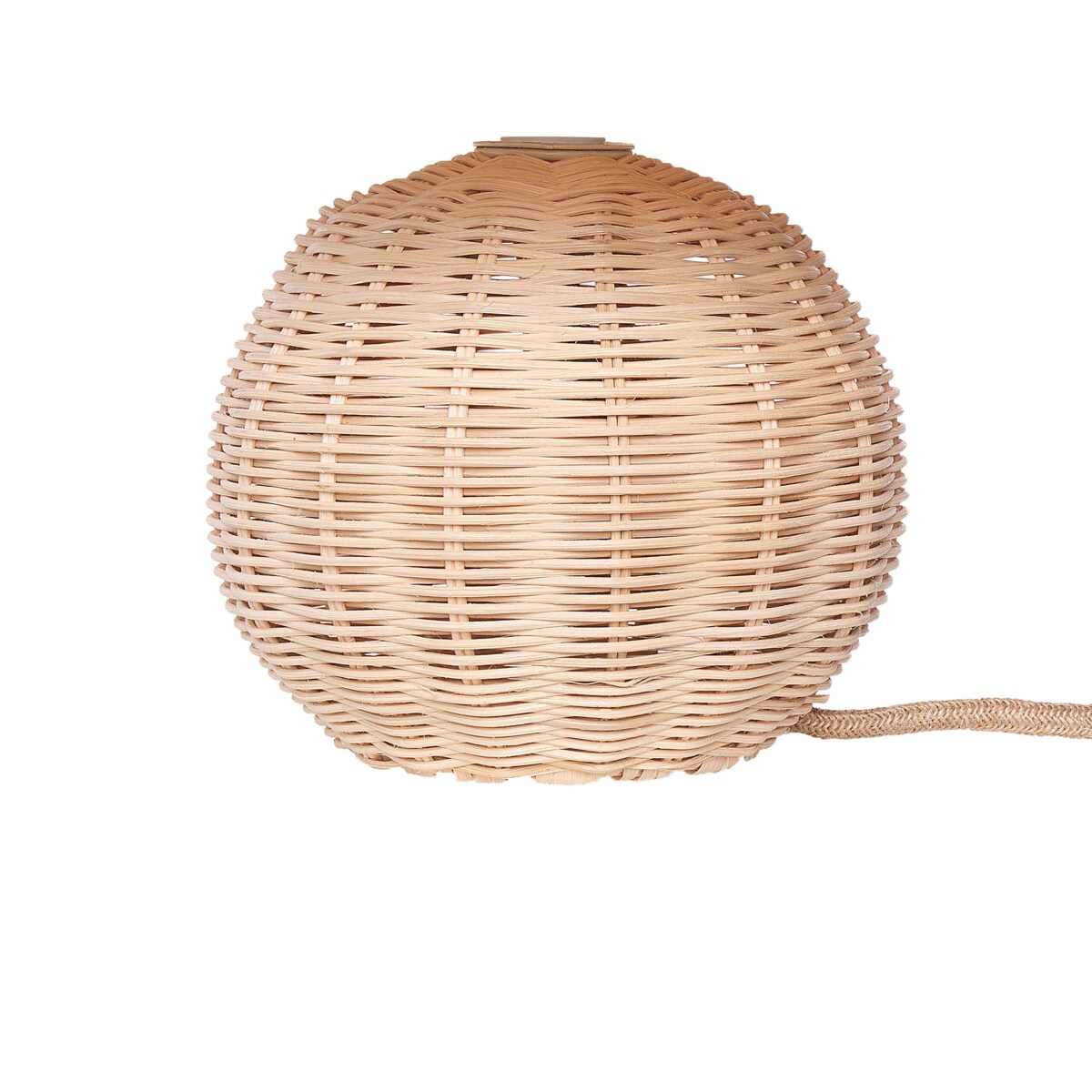 Lampa stołowa rattanowa jasna CINDER