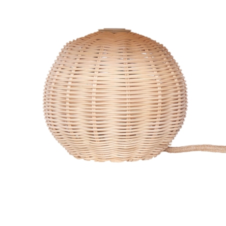 Lampa stołowa rattanowa jasna CINDER