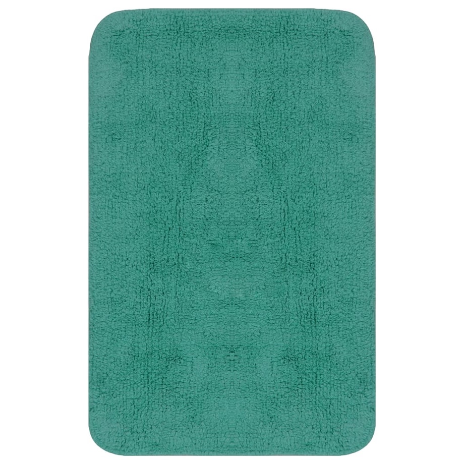 vidaXL 3-częściowy zestaw mat łazienkowych, tkanina, turkus