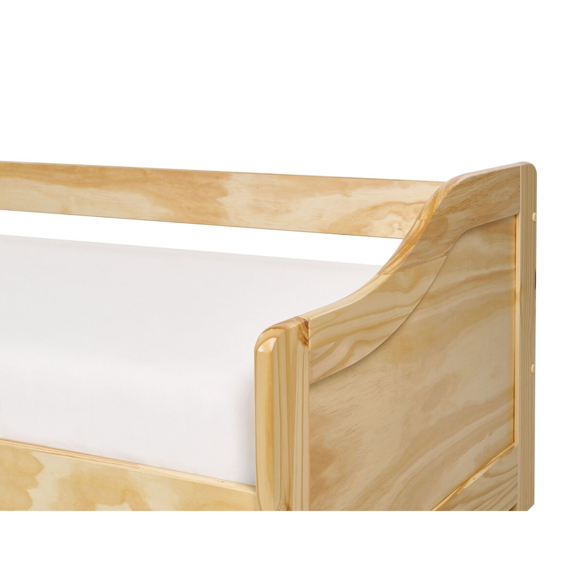 Łóżko wysuwane drewniane 90 x 200 cm jasne LUNERAY