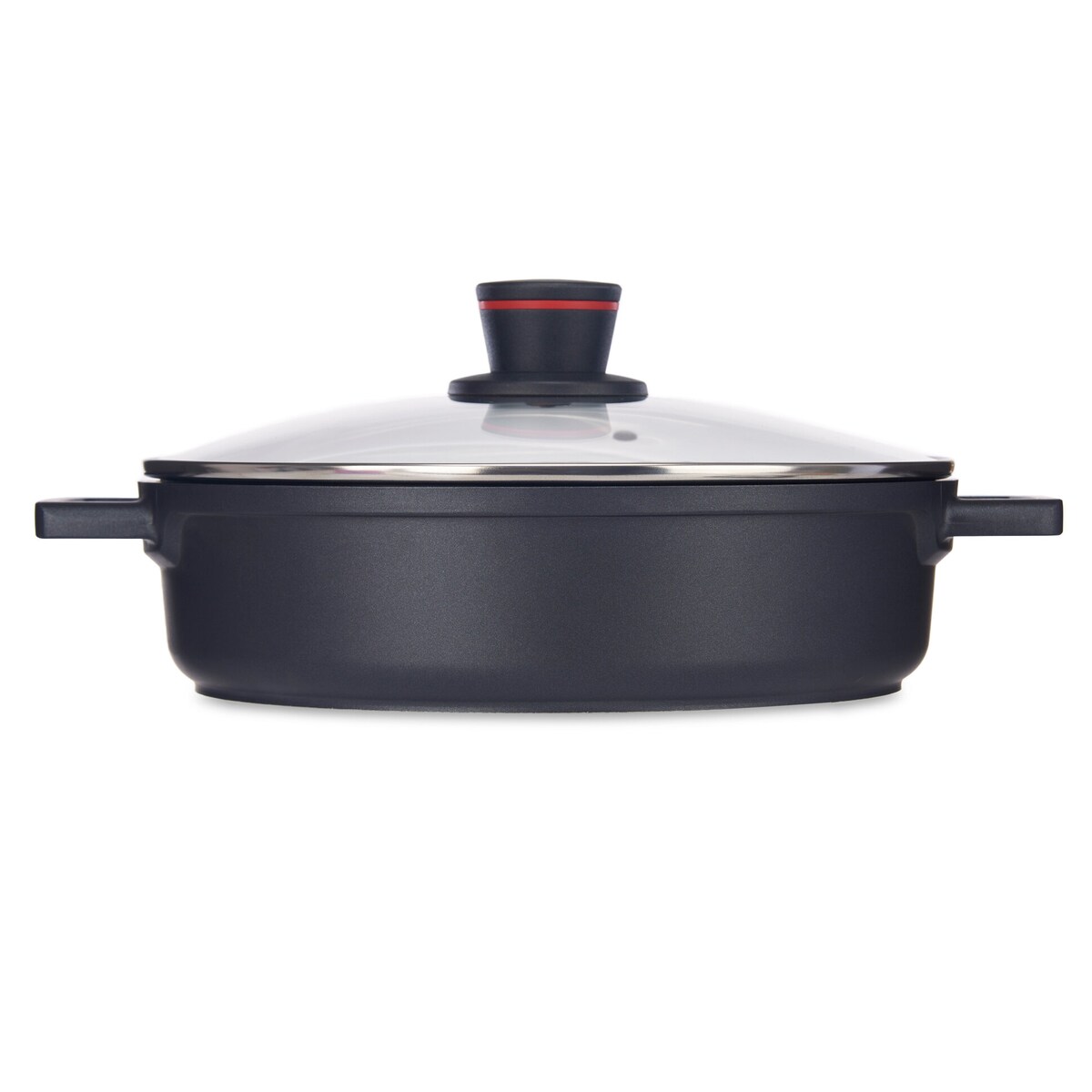 Niski garnek z nieprzywierającą powłoką MOLTEN z pokrywką, Ø 28 cm