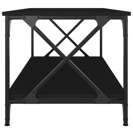 vidaXL Stolik kawowy, czarny 100x50x45 cm, materiał drewnopochodny